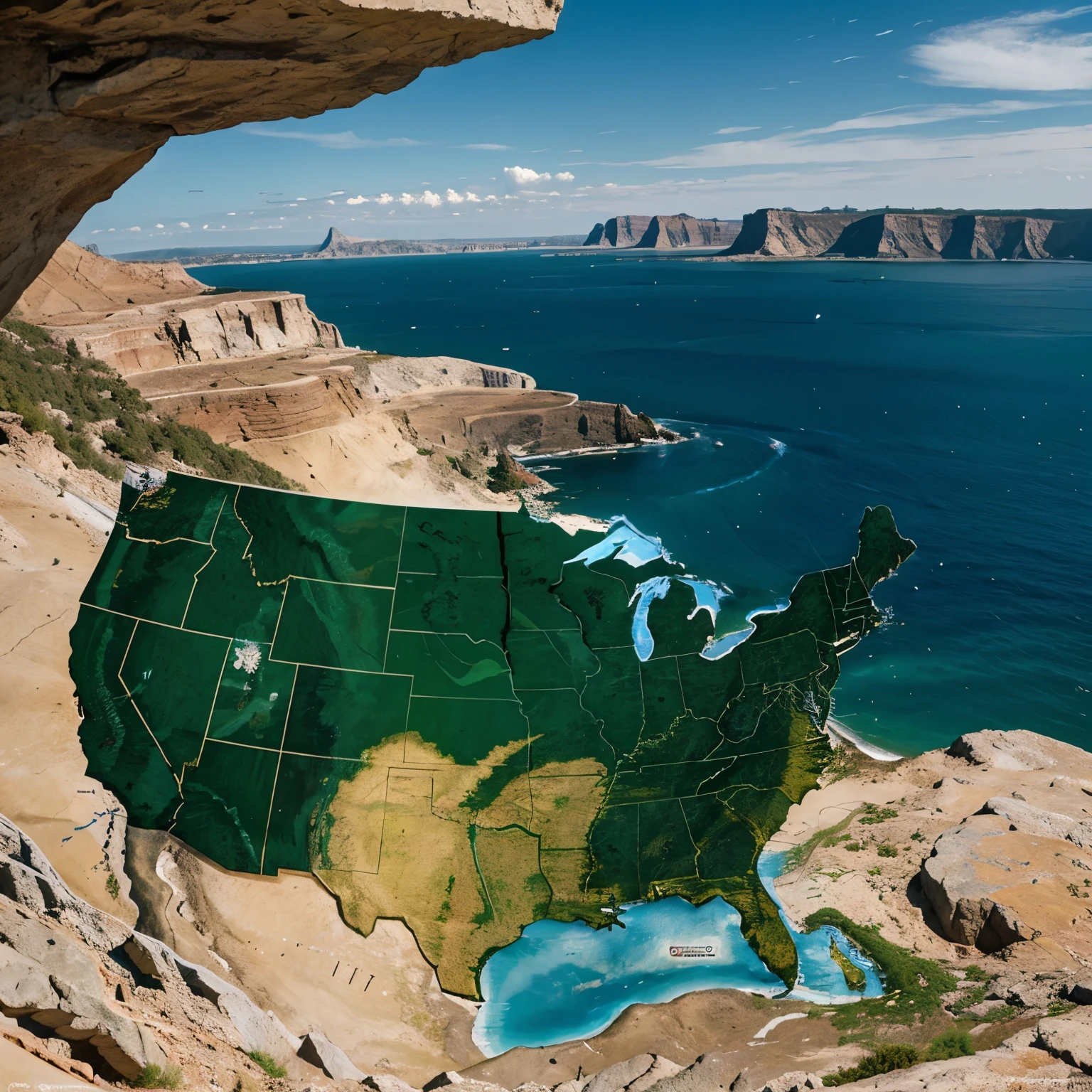America landform map 2024