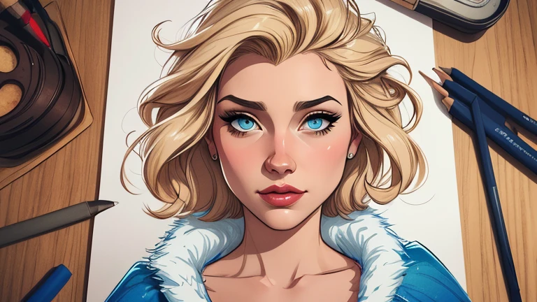 Personagem mulher estilo atompunk Fallout 4 mas max Rainha Anna de Arendelle com marcas de guerras Imagem de desenho animado de uma mulher .Ilustra??o estilo desenho animado, estilo de arte dos desenhos animados, estilo de arte dos desenhos animados, digital illustration style, estilo atompunk design de personagens altamente detalhado, arte digital detalhada coragem, Forest fan art, Design de personagens de retrato, beautiful digital illustration, retrato de alta qualidade, Arte em quadrinhos, mulher jovem cabelo com transas lindas . Queen Anna of ArendelleBeautiful lined eyes Medium large bust and wonderful sexy clothes. image expression of sexual desire from waist to head illustration Queen Anne of Arendelle atompunk style Fallout 4 mas max