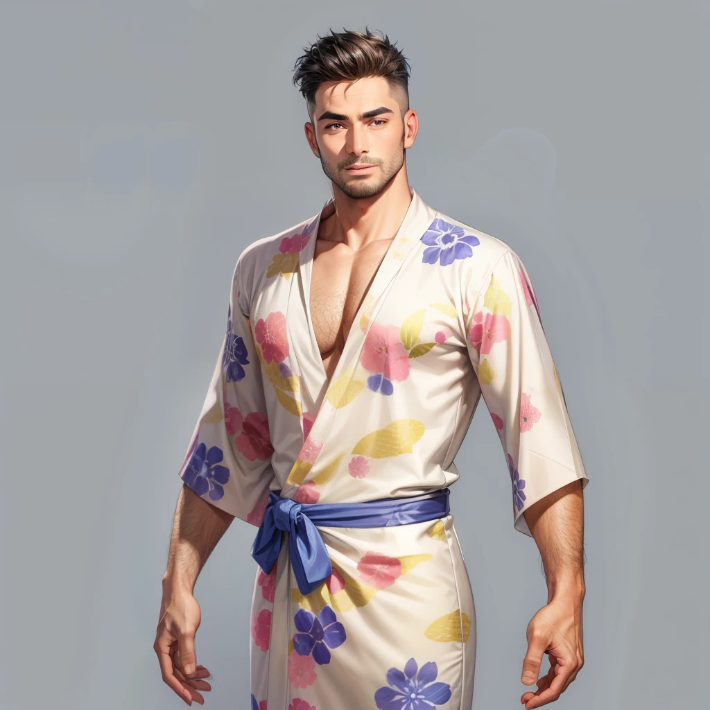 naughty man, male, karate kimono.