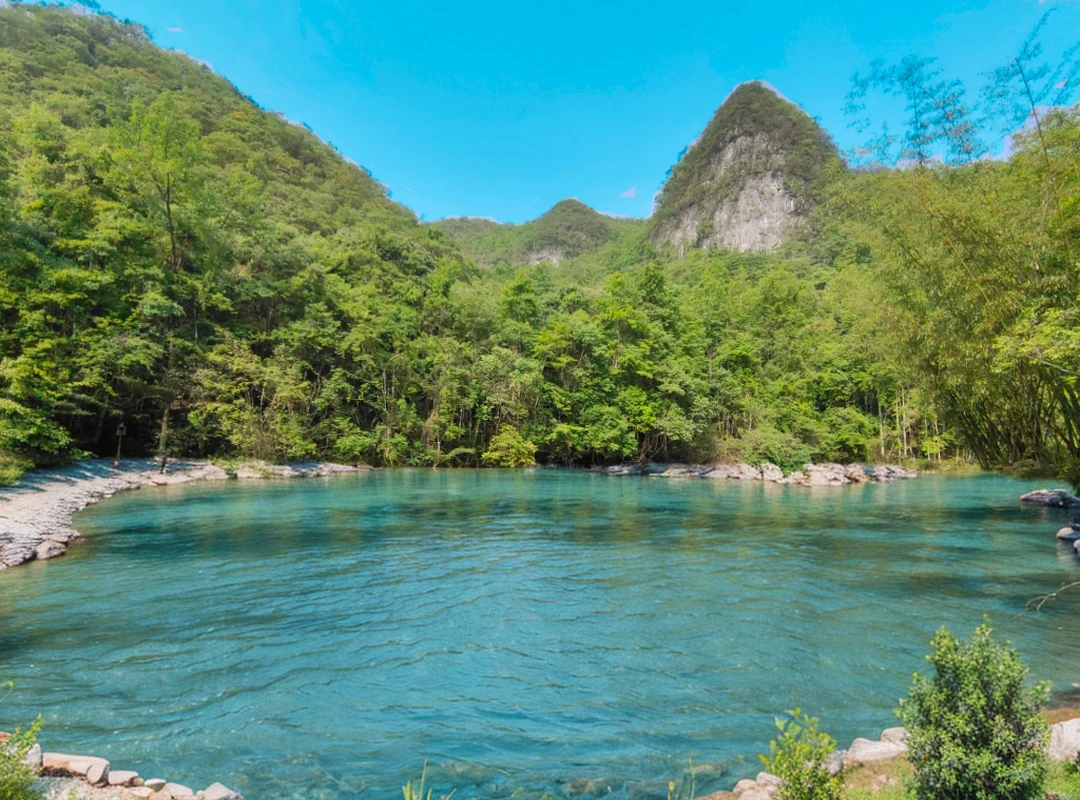 The original picture was changed to transparent lake blue river water,Clear,Aesthetic,