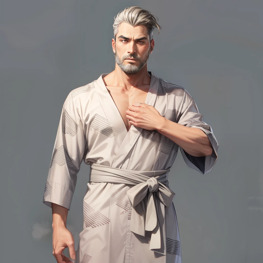 plain black yukata