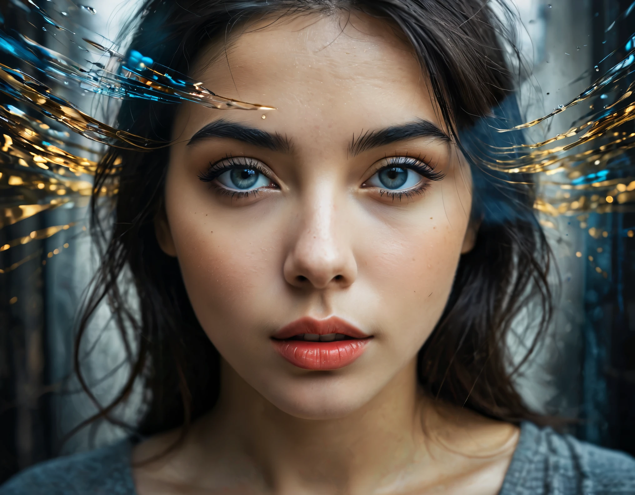 (best quality,4k,8k,highres,masterpiece:1.2),ultra-detailed,(realistic,photorealistic,photo-realistic:1.37),portraits,double exposure effect,dramatic lighting,vivid colors,longexposure techniques,creative compositions,artistic photography,high contrast,abstract elements,emotionally captivating,expressive eyes,soft focus,blurred backgrounds,beautiful detailed lips,multiple exposures,different perspectives,unique textures,overlapping images,harmonious blend of subjects,artistic storytelling,surreal atmosphere,experimental techniques,imagination exploration,fine art representation,artistic interpretation,creative experimentation,personal narratives,layered compositions,ethereal aesthetic,striking visual impact,visual depth,Magic realism,poetic ambiance,meticulous attention to detail,visual poetry