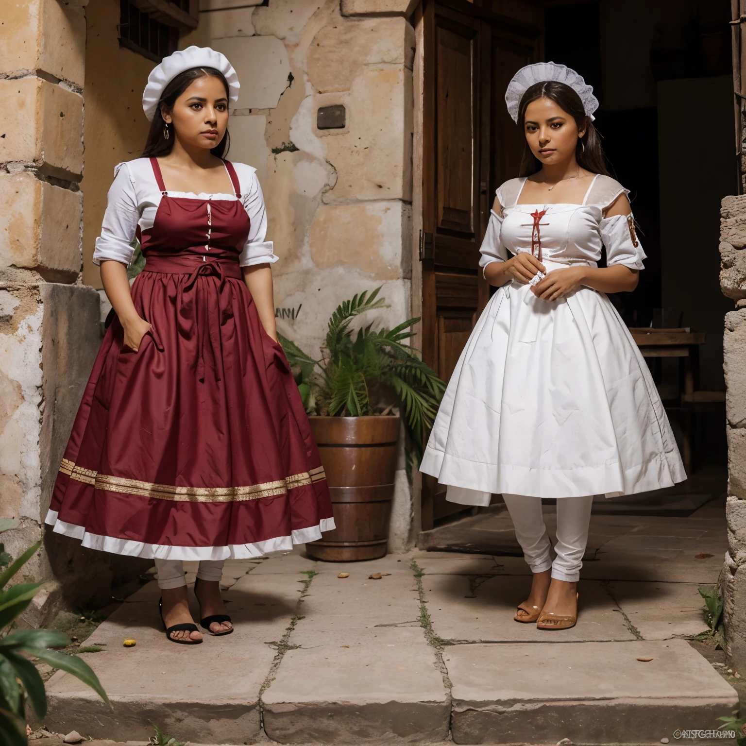 dos maquetas, una de chihuahua y otra de chiapas, making comparison of clothing and gastronomy