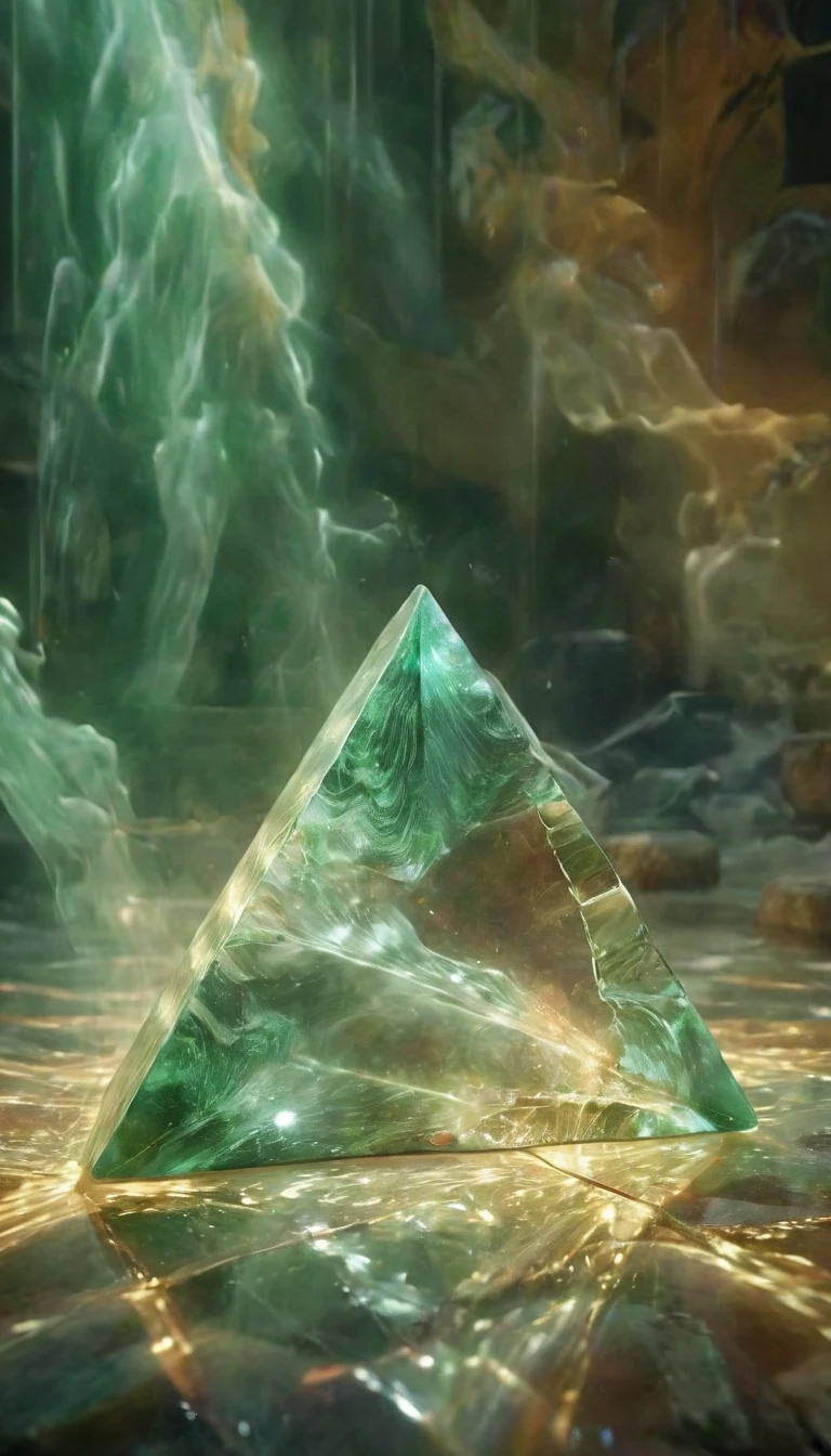 1cat，blingbling，Motion blurred，triangle，Movie-level lighting effects，close up，detailed face，jade