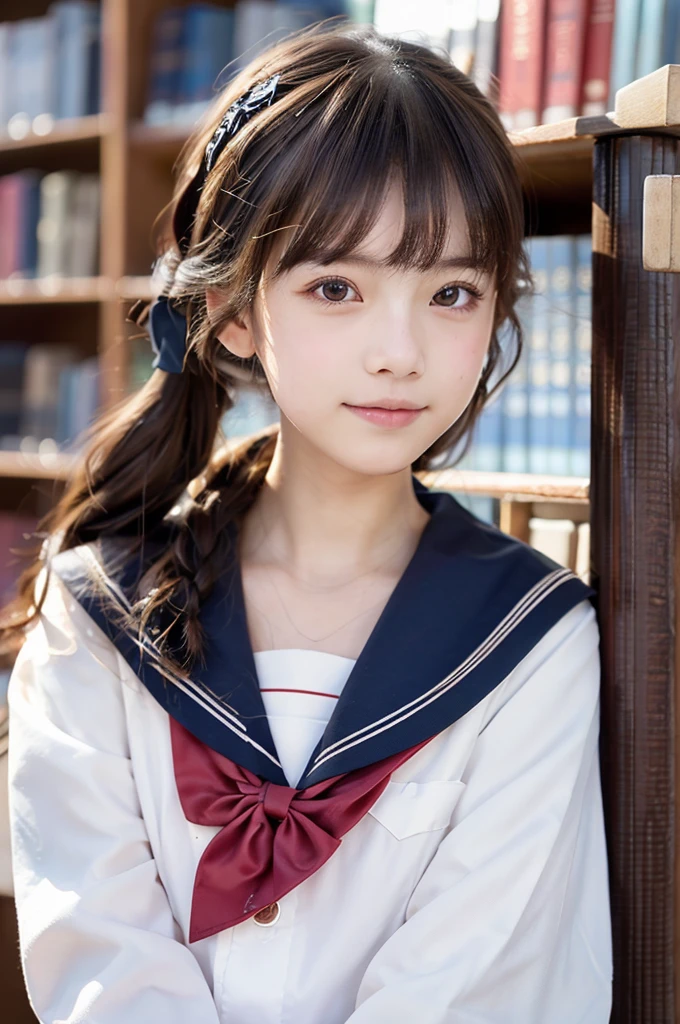 Highest quality、Professional Writing、 Detailed workmanship、High resolution、(8K, High resolution:1.2)、(RAW Photos, Realistic:1.3)、masterpiece、Slim figure、High resolutionの顔、The face is in focus、High resolutionの目、(concentrate, Symmetrical pupils:1.2)、Slim figure、High quality and beautiful skin、Firm Skin、Natural Makeup、Gloss Lip, High-definition hair texture、 (Japanese schoolgirl)、Unparalleled beauty、17 years old、cute, Hair Bun, classroom、(Sailor suit、Black socks、Black Loafers:1.3), (Sit on the floor by the wall:1.3), ((Hold your arms tightly against your chest:1.3)), very cute, (Very angry:1.3), (blush:1.3), (is scared:1.3), Strange facial expression、Looking up at the camera:1.2、(Shirt front opening:1.2), (Cleavage, Browsing Caution)
