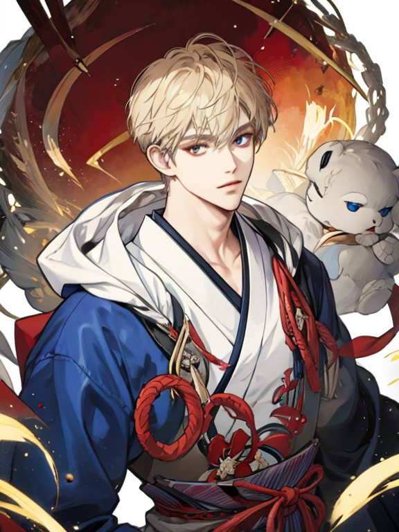 Top Quality, Masterpiece, High Resolution, 8k, Hoodie and Anime Style boy, One boy, Detailed Line Art, Bright White and Bright Amber Style, Digital Enhancement, Close Up, Anime Core, Flowing Fabric, horny male, (masterpiece, best quality:1.2), cowboy shot, solo, 1boy, horny, closed mouth, looking at viewer, brat, male japanese  with slightly undone shirt