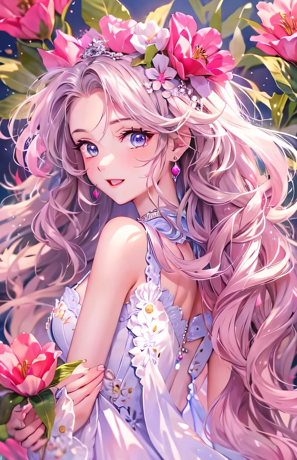 ((highest quality)), ((masterpiece)), (Get used to it), Perfect Face , beautiful girl , Margaret , Long and beautiful hair , 