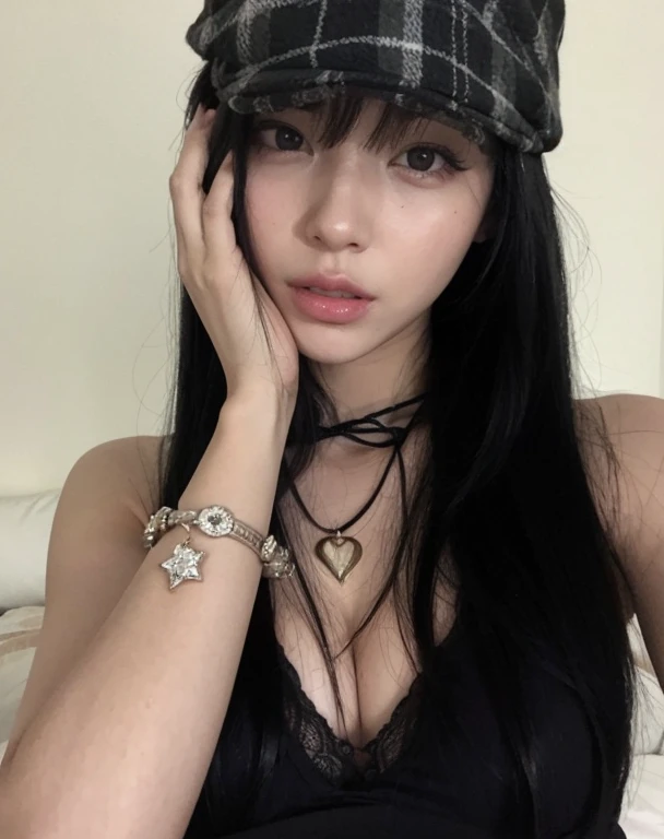 girl with long black hair