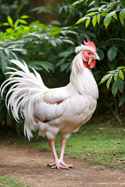 White harat rooster 