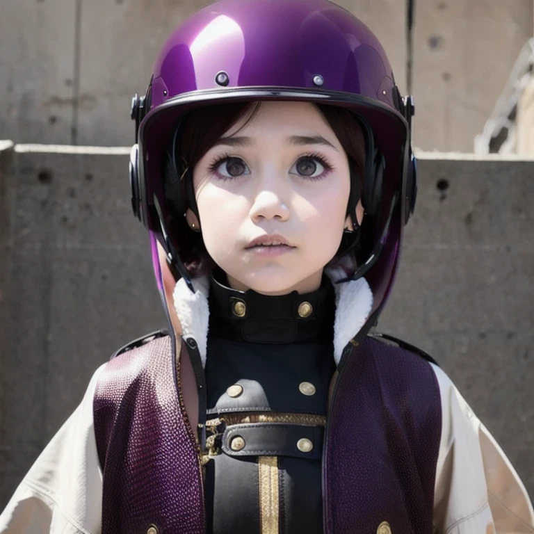 （（（Burgundy hair）））Purple powder series（（future technology）） HD Helmet，thoughtfully（Half cowhide background）