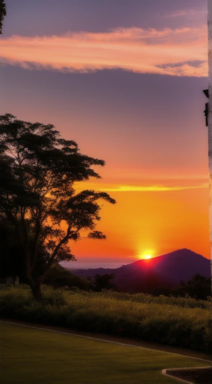 sunset, brilho da noite, Distant view, realista, cores ricas, lindo e colorido, lente grande angular, filming at night, filme positivo, estilo naturalista, High definition shooting.