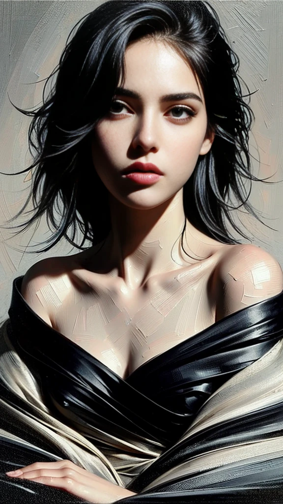 by popular culture. The use of high-definition details and sharp contrasts adds depth and dimension to the artwork, highlighting the power and depth of the feminist message conveyed by the painting. The 8K high quality of the image guarantees a stunningly realistic and immersive experience for the viewer.
Artistic Techniques:
The portrait is rendered in a contemporary realism style, which emphasizes the depiction of the human form with great precision and attention to detail. The artist has expertly captured the texture and nuance of the girl's skin, clothing, and surroundings, creating a tangible and lifelike representation of the subject.
The use of isometric detail adds a modern