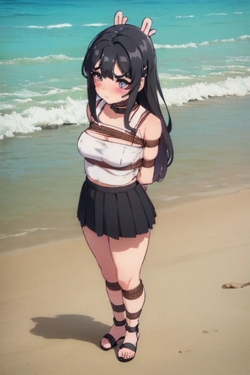 Black Hair、Short Hair、boyish、Cool、Being violated by multiple men、Swimwear、Small breasts、rape、Standing back、Nipples being played with、You have a dick in your.、Semen is poured on、Drooling、My body is twitching、Beach、18-year-old