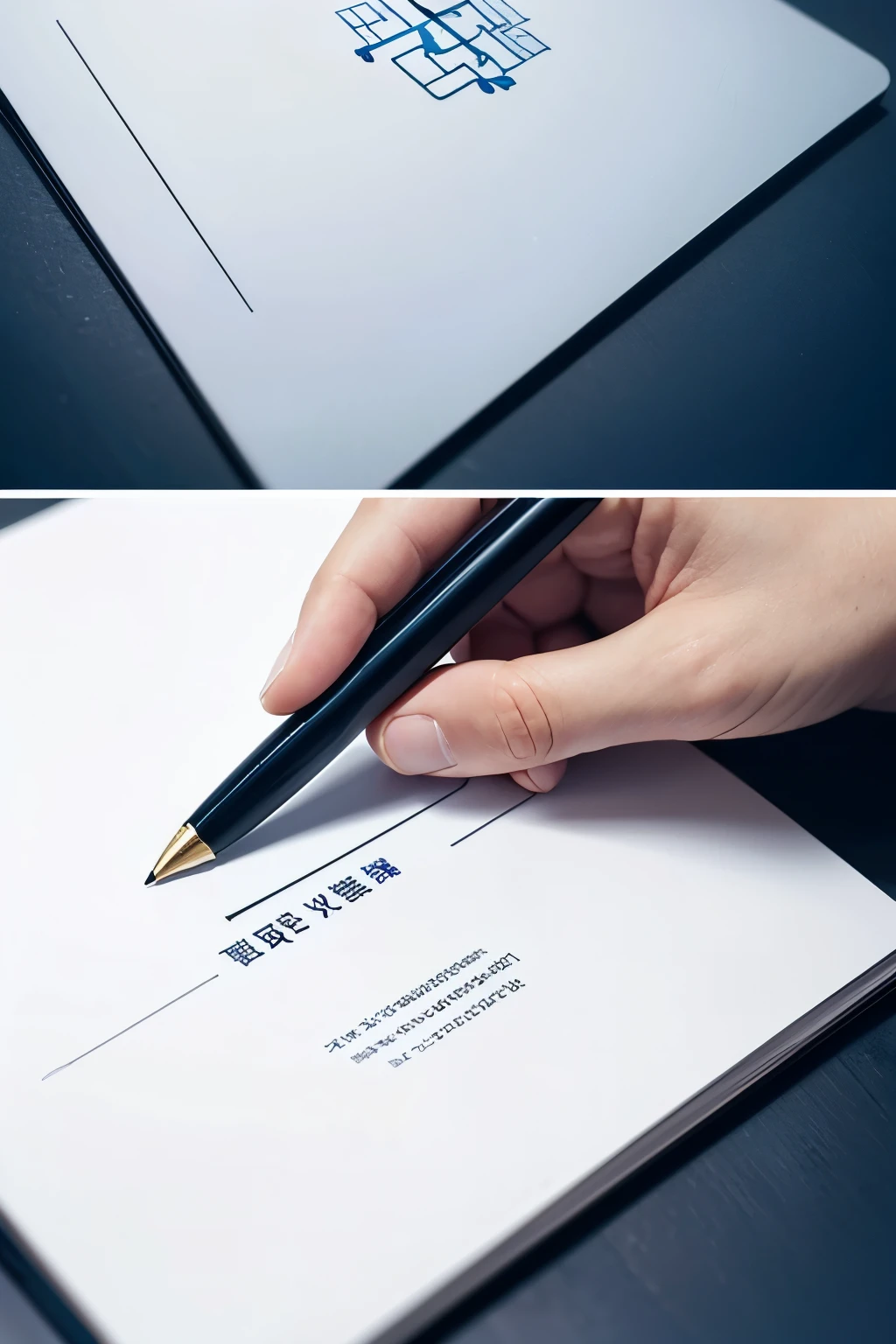 Logo design for "Ziyuan Manuscript Studio",I imagined a design like this:
Main design:The core of the logo is a simple pen tip icon,The Origins of Symbolic Writing and Creativity。The pen tip is simplified to a triangle pointing upwards,It symbolizes upward growth and unlimited possibilities.。
color scheme:Dark blue and white are used throughout。Dark blue represents professionalism、Reliable and smart,While white adds contrast and clarity。
Text Arrangement:The words "Ziyuan Wenman Studio" are clearly placed below the logo.,Use a modern and readable sans serif font。The text color is white,To highlight it on the dark blue background。
Fusion of graphics and text:Pen tip icon integrated with text,Icons above text,Balanced overall layout,It not only highlights the name of the studio but also emphasizes the core of creativity and manuscripts.。