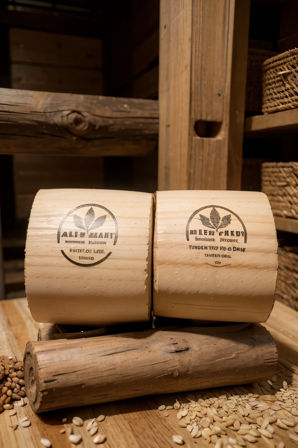 For MATRIKA Natural Foods, a logo that captures the essence of authentic wood press oil while also hinting at future product expansion could feature a stylized wooden press surrounded by grains, pulses, and other natural elements. The wood press could be the central focus, symbolizing the traditional method of oil extraction, while the surrounding elements represent the diversity of products offered by the company. Using earthy tones and clean, simple lines can help the logo stand out in the market while maintaining a sense of authenticity and natural appeal.