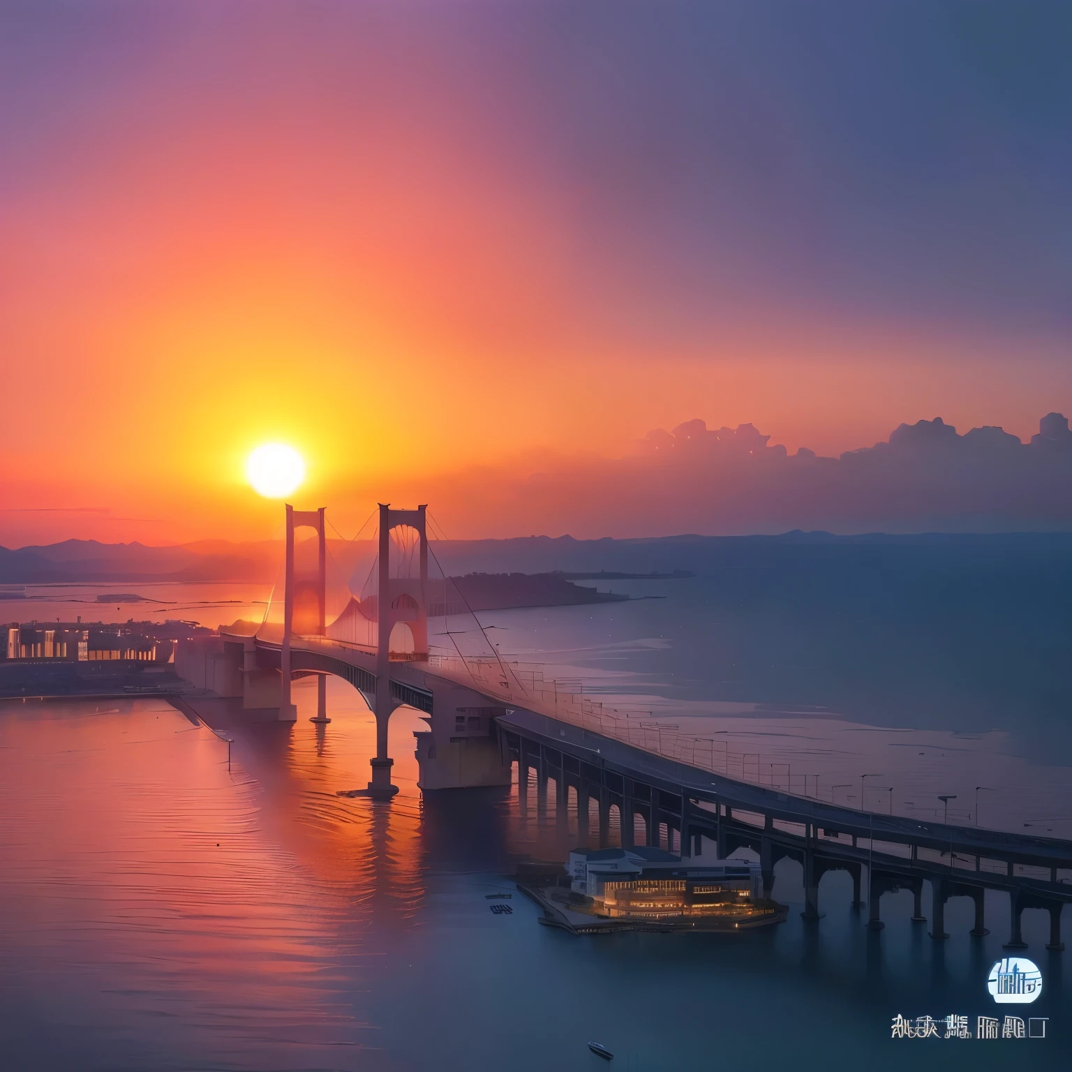 Alafid Bridge across the water,Sunset in the background, sunset kanagawa prefecture, during sunrise, Sun rise, Sunset, sunset sunrise, beautiful sunrise lighting, High quality wallpapers, at sunrise, morning sunrise, beautiful sunrise, sunrise, Sun rise, Full view, desktop background, Wallpaper - 1 0 2 4, 日落sunrise, Okinawa, Japan