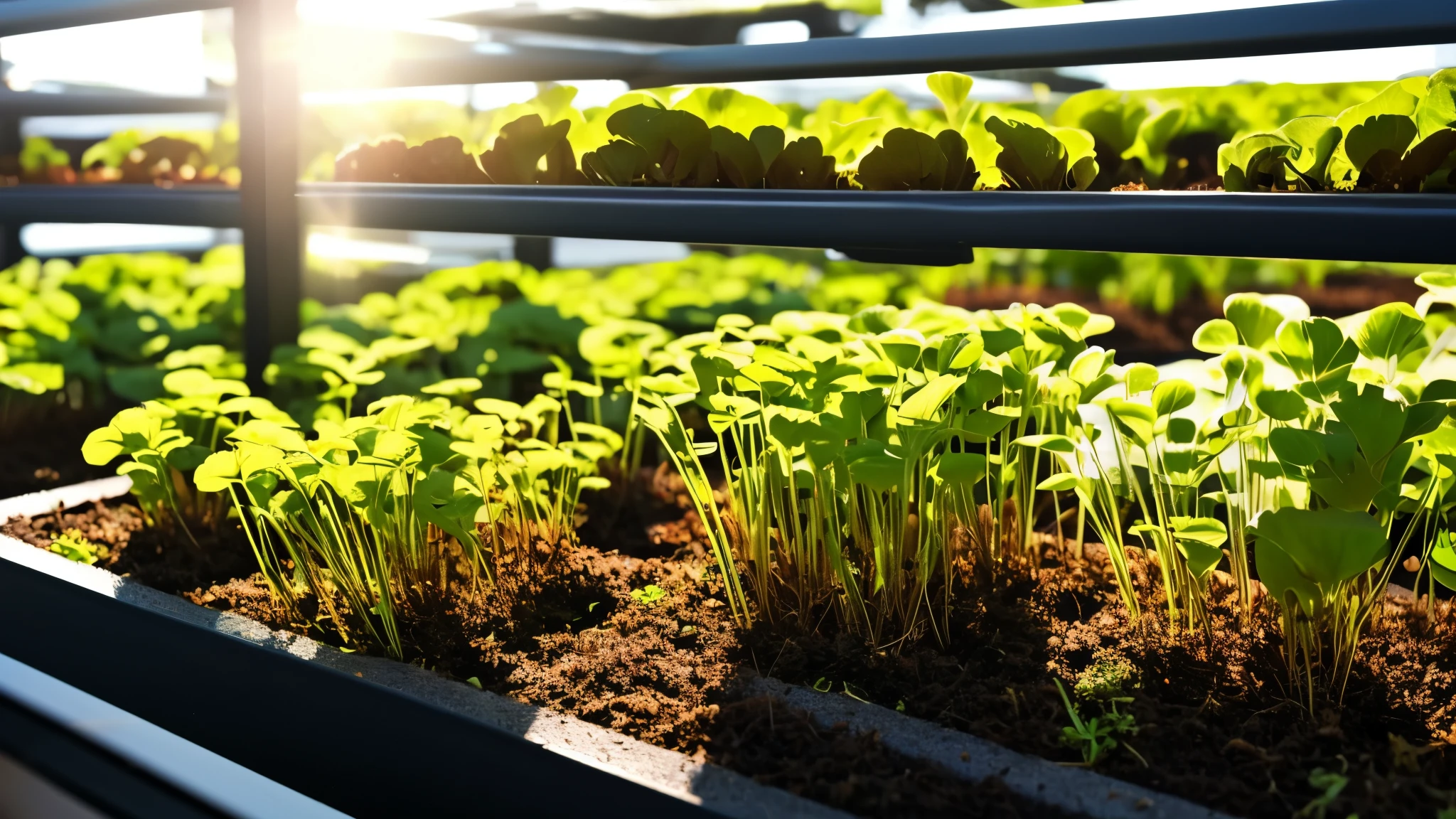 growing microgreens in the sun 