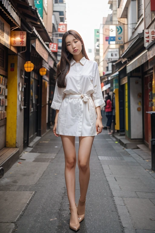 Beautiful girl,long legs,long hair, Korea face,thin