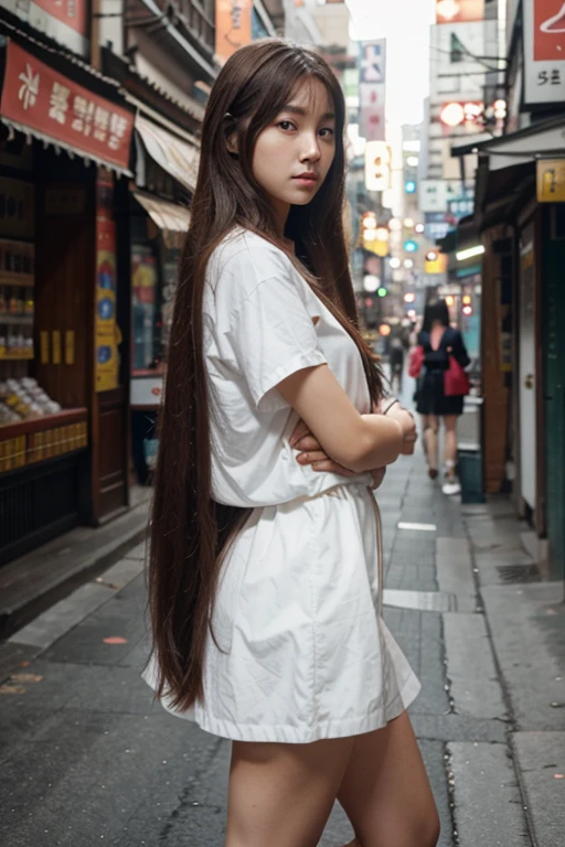 Beautiful girl,long legs,long hair, Korea face,thin