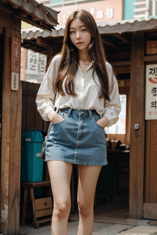 Beautiful girl,long legs,long hair, Korea face,thin