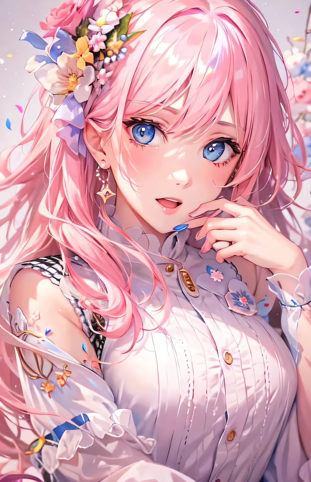 ((highest quality)), ((masterpiece)), (Get used to it), Perfect Face , beautiful girl , peach ,