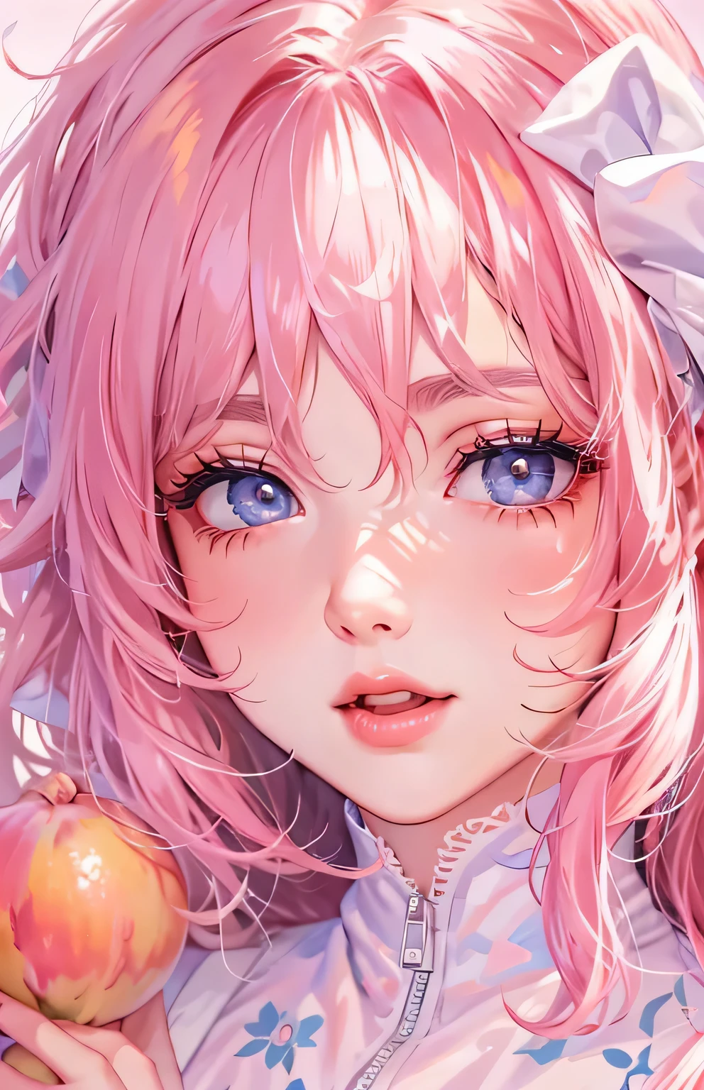 ((highest quality)), ((masterpiece)), (Get used to it), Perfect Face , beautiful girl , peach ,