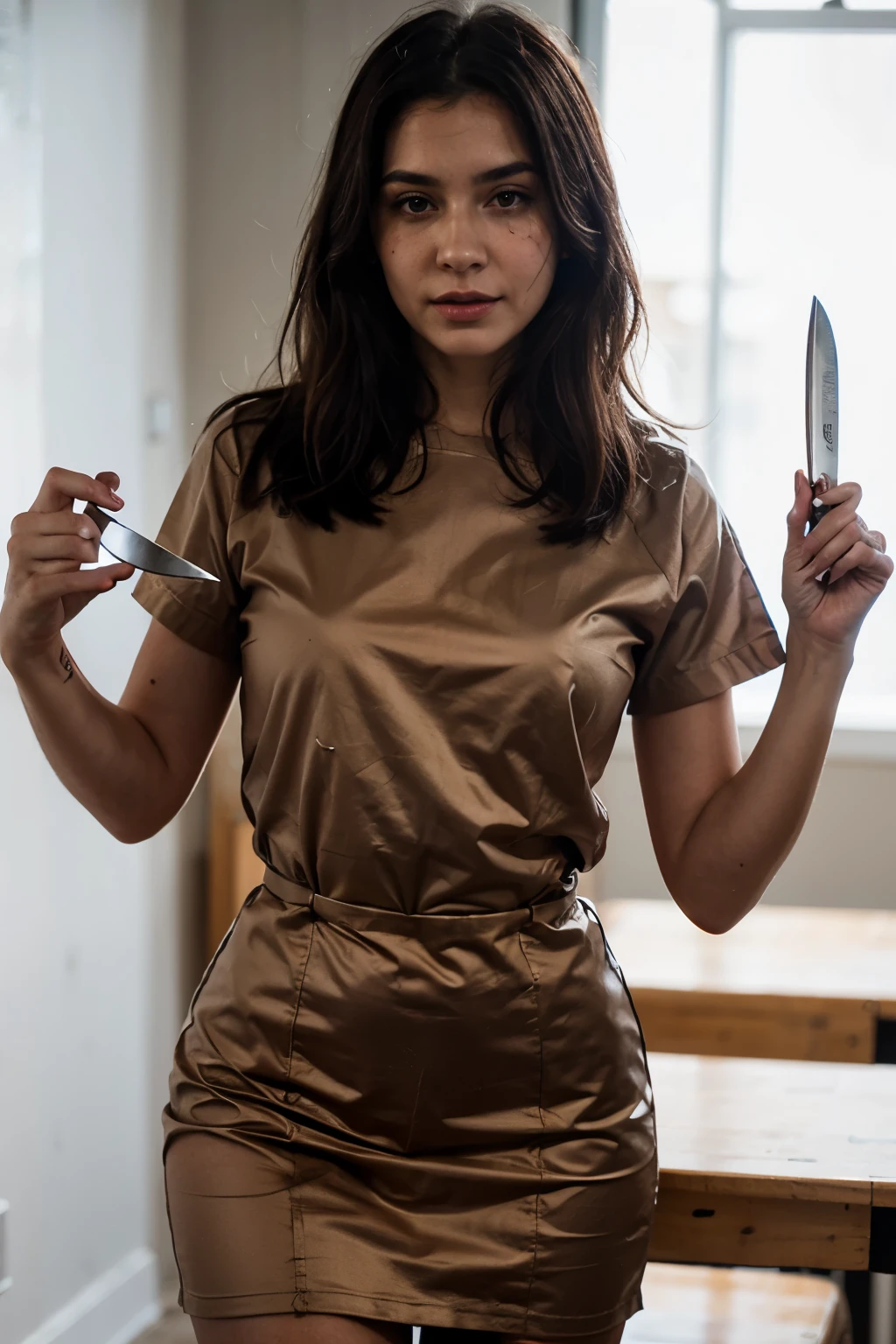 Nurse, knife, blood