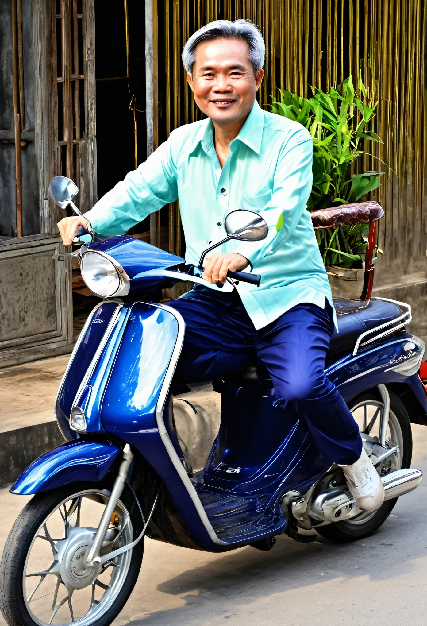 Middle-aged Vietnamese in style