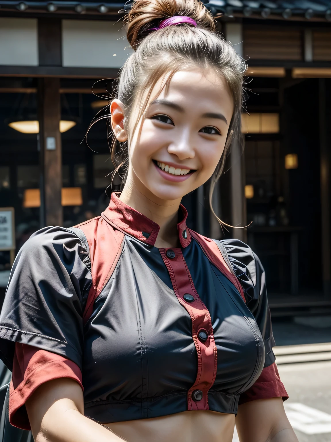 ((乳首はbondageのロープで隠れている))、(((A 20-year-old woman with a cute idol-like face)))、(((Smile shyly)))、((She is naked))、((Tied up in front of a luxury lingerie store))、(((Wearing a red leather dog collar around his neck)))、(((the whole body is tied with a rope)))、(Artistic Expression)、Cleavage、Front image (((shibari over clothes,)), bondage, shibari:1.5, (((tied both arms))), ((bondage))、((Full body portrait))、Accurate、Anatomically correct、Textured skin、Very detailed、 Attention to detail、highest quality、High resolution、Genuine、Indistinguishable from live-action、realism、RAW Photos、masterpiece