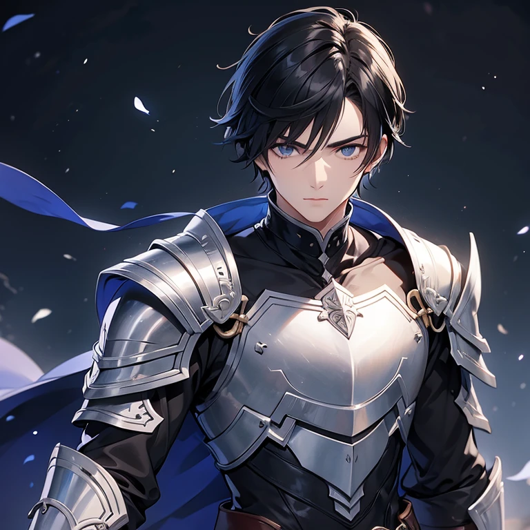 Boy have handsome face with armor clothes have a black hair have a cool body