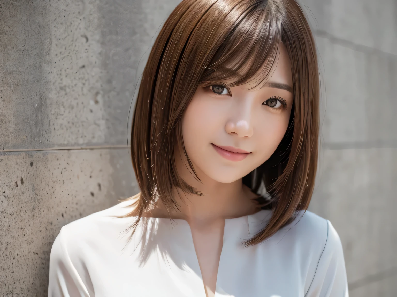 (8k, highest quality, masterpiece: 1.2), (hair_style), (realistic, photorealistic: 1.37), Skinny Japanese lady, 30 years old, plump eyes, highest quality, masterpiece, in the summer sunshine, sky and sea view, shot on wooden deck, [small breasts], backlight, shooting from the waist up, camera angle from bottom to top, pose with hair raked up with hands, shot in natural light from morning to noon, Hairstyles and fashion styles that match the Japan trends of 2023, realistic, super detailed, actress, Japanese model, elaborate CG, slender, adorable, hairstyle matches the fashion of Japan in 2023 layer cut that flutters in the wind, delicate skin type, fine details and softness, model hair color is bright and soft, Choose a short-length T-shirt that matches the summer trends of 2023 and pair it with pale pastel colors for surf fashion.