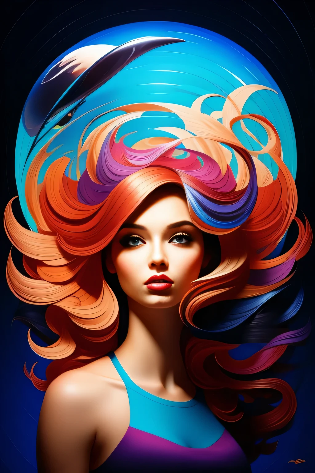 girl, surreal art