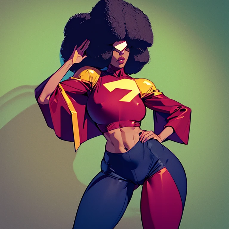 Garnet, blocky hair, retro shades, navel , standing, full body,  hips,  cowboy shot,  ass, cameltoe, silk robe, bare legs, stylish, grassy background, (insanely detailed, beautiful detailed face, masterpiece, best quality)