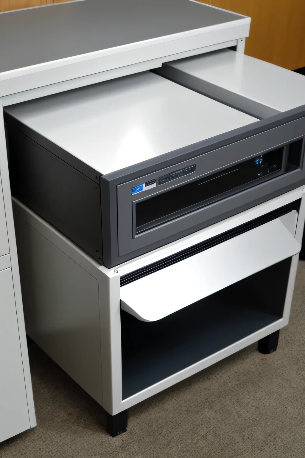 Streamlined appearance for a medical device housing, generator of sophisticated technology.
The lower layer serves as the host, accommodating motor drivers and essential circuitry.
However, due to the complexity of the system, a larger space is necessary for optimum functionality.
The upper layer is predominantly composed of a two-millimeter thick aluminum alloy shell, providing strength and durability.
But there are acrylic panels on the top and left that can be conveniently opened for sample collection and device intervention.
A line interface is situated on the rear, allowing for seamless connection to external systems and equipment.
Keyboard, monitor, and mouse are all embedded in the design for user convenience and ease of operation.
This