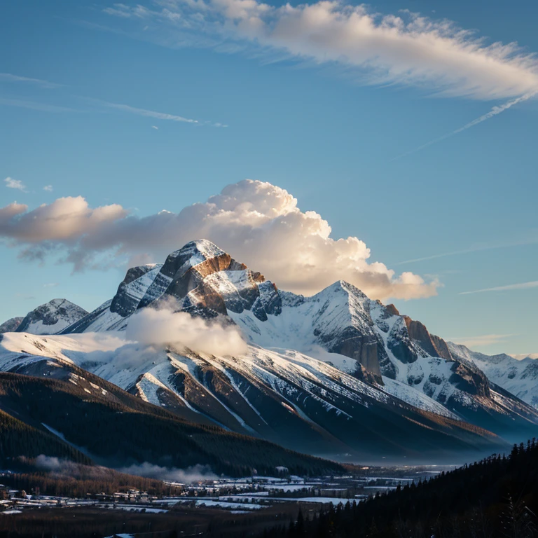 mountain view at morning 