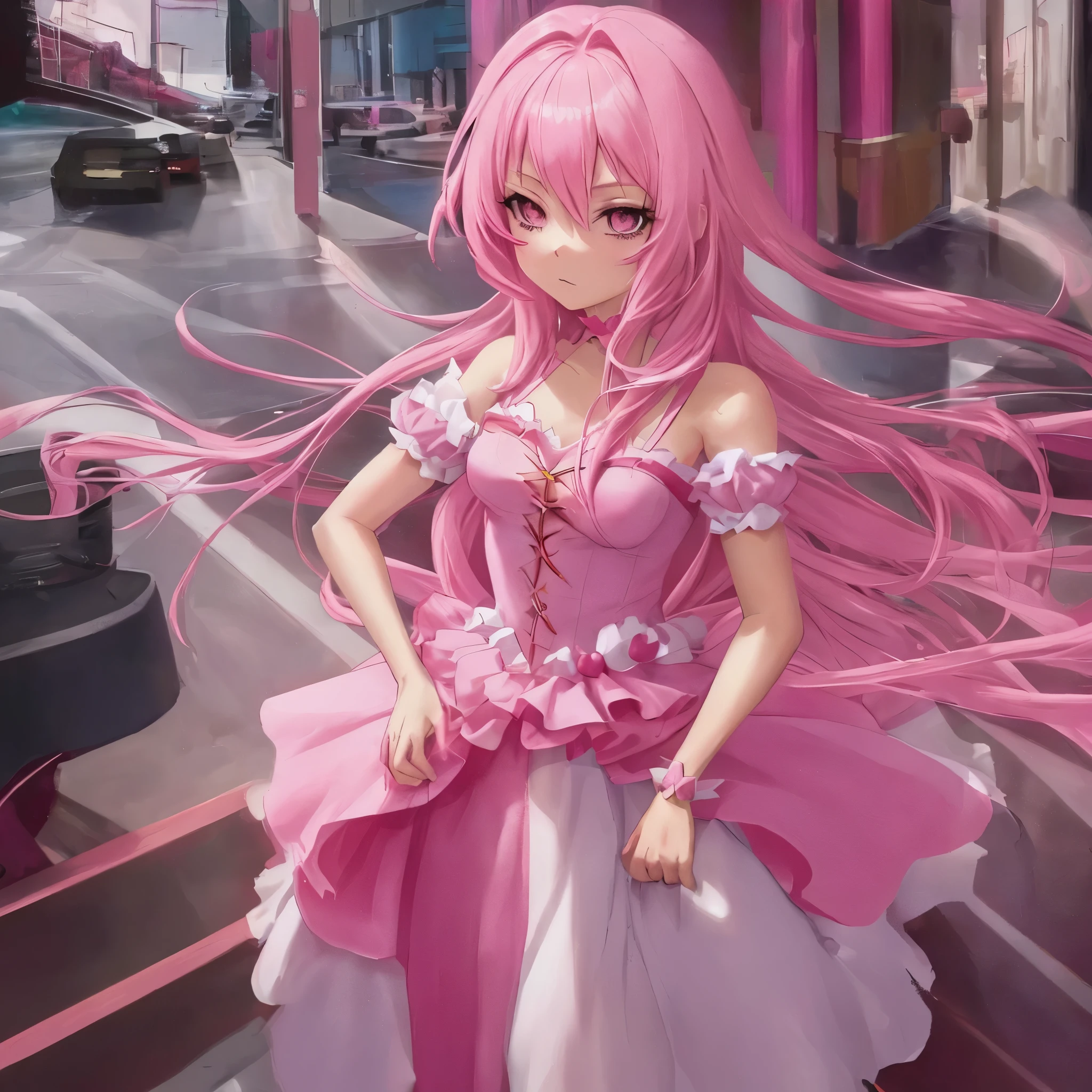 Pink hair anime princess hot