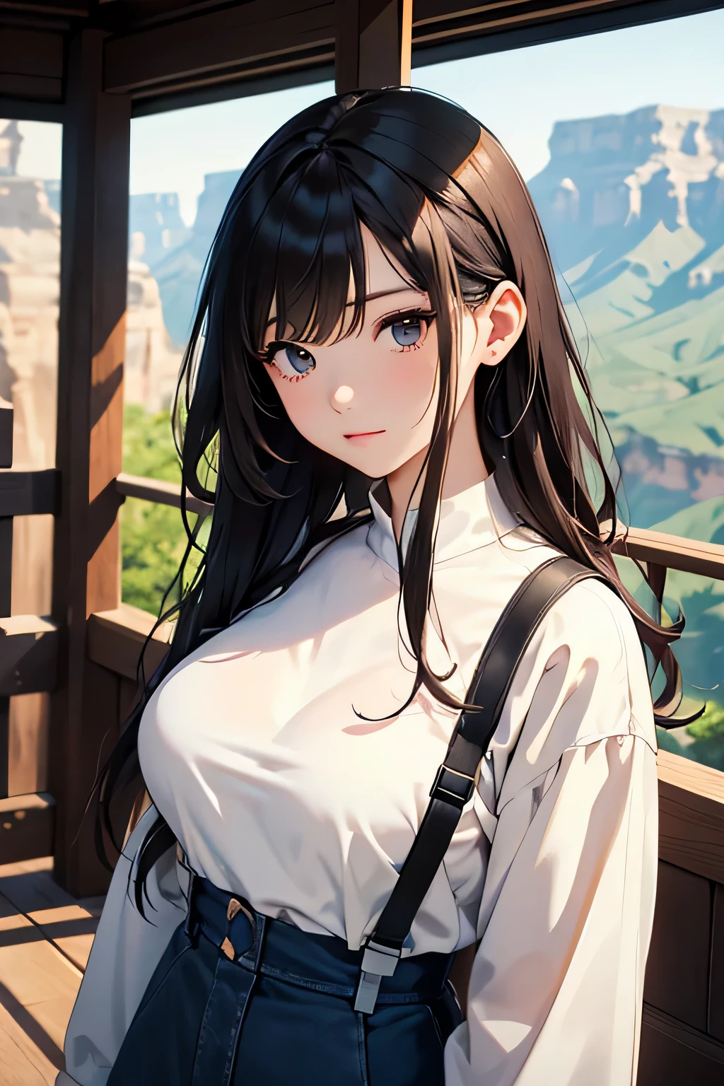 highest quality、High resolution、Detailed Background、(Beautiful face in every detail:1.4)、Anatomically correct、(Draw the usual number of fingers:1.2)、Detailed facial expressions、Detailed eyes、Detailed eyes、Beautiful, smooth skin、Teenage beauty、(Huge breasts:1.2)、(Highly detailed face:1.4)、Perfect body line、
cute hair color、Brown Hair、Black Hair、braided bob、Braided long hair、Wavy Hairstyle、well-groomed eyebrows、Cute gestures、Walking in the air、A little excited expression、Cowboy Shot、

(Three beautiful girls enjoying the thrill of walking in the air:1.5)、

Walking in the air is an activity where you walk on elevated walkways and suspension bridges.、
Access a walking space set up at an elevated location、
Wear safe harnesses and protective equipment and walk along a dedicated path、
By walking on a deep ravine, you can overcome your fear of heights and enjoy the magnificent scenery of nature.、
A guide or instructor will accompany you and perform activities while ensuring safety、

They continue to hold hands while walking in high places to show a sense of security and affection、
While walking, we talk about each other and the surrounding scenery、
Take photos of the scenery from high places and cute scenes during sky walking.、
Leave memories by posing together and taking pictures that make use of the background、
When one person is nervous, the other gently supports and encourages each other、

Skywalk in the Grand Canyon in Arizona、It features a glass-floor walkway、
You can feel the depth of the Grand Canyon by walking along this transparent walkway、
The Kapok Mountain Skywalk in China&#39;s Guangxi Zhuang Autonomous Region is built into a cliff. It features a glass-floor walkway.、
By walking on a deep ravine、You can enjoy the spectacular scenery、
For casual tops, choose simple yet unique designs such as logo T-shirts, sweatshirts, or camisoles、
Oversized ones are also popular、
We recommend leggings made of stretchy material that is easy to move around in、
The colorful rompers are accented with pastel and vivid colors、
Details such as ruffles, lace and ribbons add femininity、
Choose a type that fits your body, a type that fits your body, or a loose type according to your preferences、cute