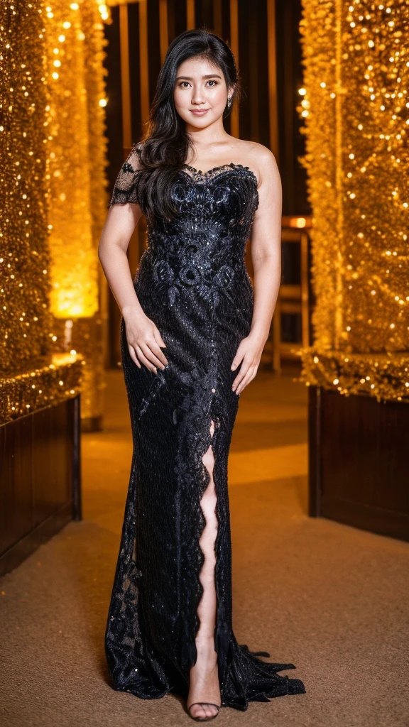 (22 year old girl), Malay Beautiful face,Black hair and black eyes, wearing kebaya, High quality real photos, sharp details, sharp focus, night bokeh background,