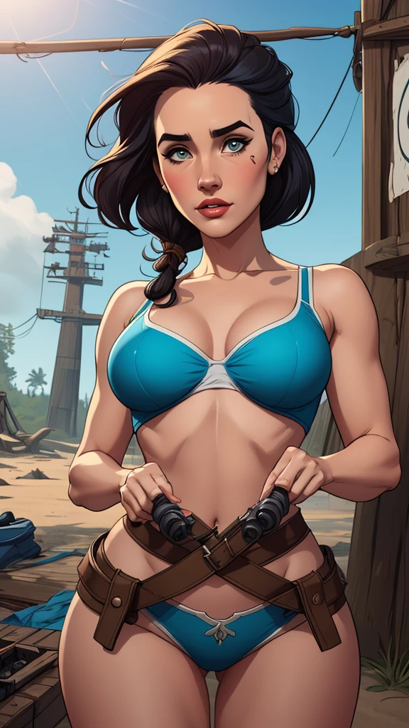 Huge breasts, micro bikini, exposed breasts, areolas protruding areolas indentation, see-through bikini, Azur lane, massive breasts, portrait, perfect angle professional quality high resolution perfect contrast perfect lighting perfect composition perfect Waifu perfect skin perfect hands perfect fingers perfect breasts perfect hair perfect face realistic facial features masterpiece