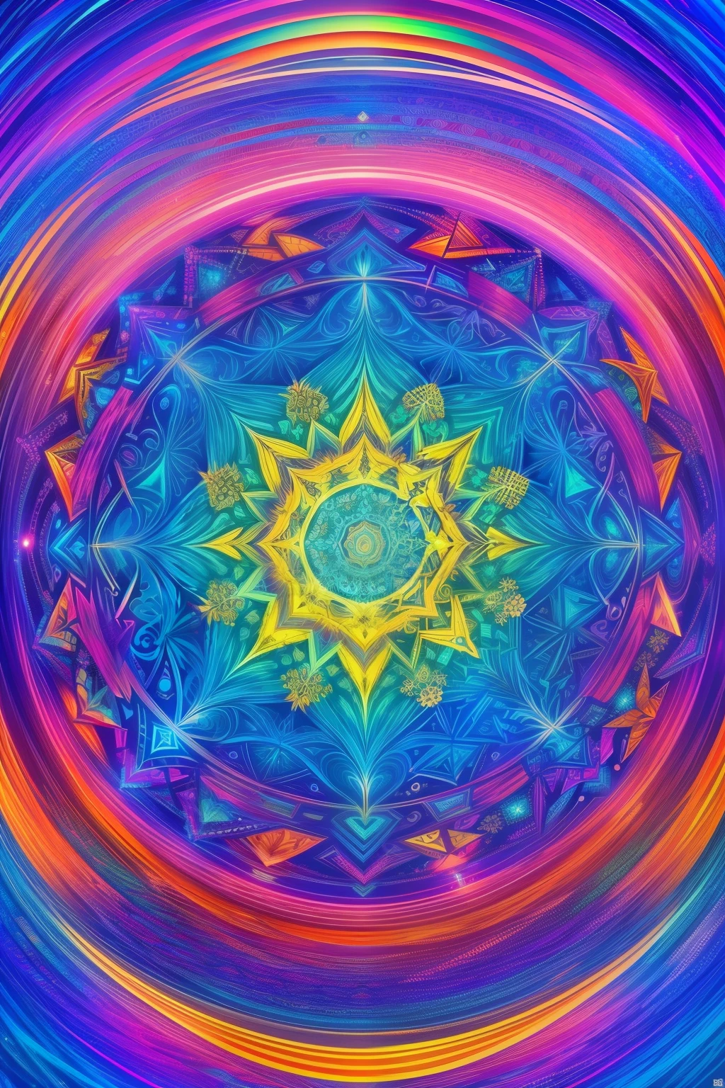 A mesmerizing digital art piece showcasing an array of vibrant patterns and textures, (High Definition: 1.5), (Intricate Detail, Hyper-Detailed: 1.2), (Realistic: 1.3), (Abstract: 1.1), (Stylized: 1.1), (Surreal: 1.1), meticulously crafted pixels forming a captivating masterpiece that draws the viewer into its world. Let your imagination run wild as you explore the intricate labyrinth of shapes and colors, each one telling a unique story within this digital realm.
(Optional: Incorporate elements such as neon acc