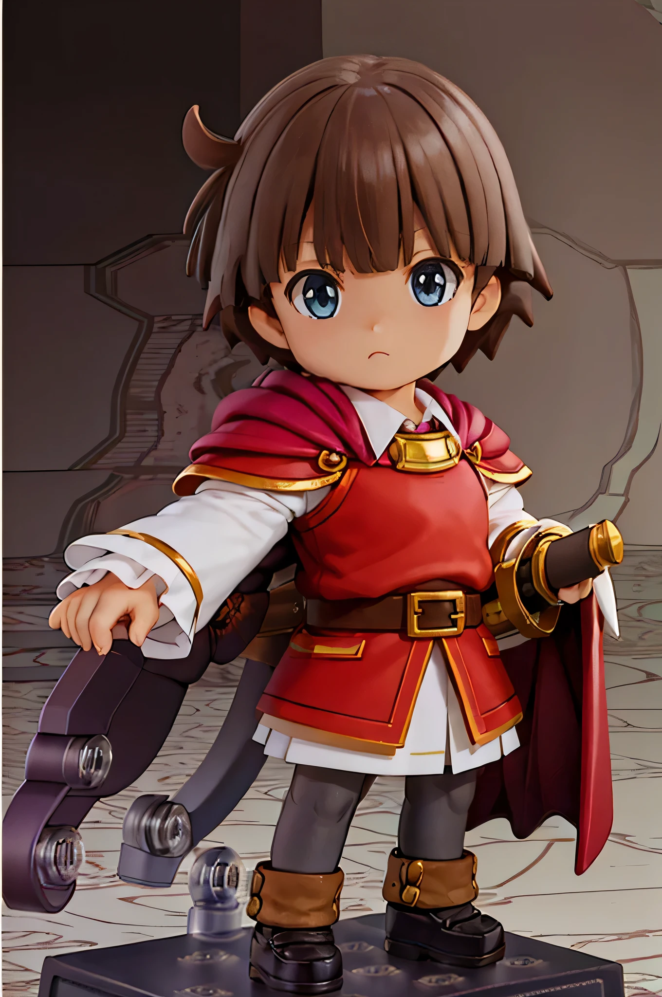 (highest quality:1.3),(masterpiece:1.4),(Anatomically correct),(All limbs),(Refers to the whole),(Accurate fingertips),(The finer details),(8k),From photorealism, (90s Anime,90s Anime style,cheer up,cell shaded anime), (Hyper Detail:1.15), (Subtle details), (Intricate details),(Supermodel:1.3), (solo:1.5),((sabure prince:1.52)),Cartoon image of a young girl in medieval costume holding a sword, jRPG character art, jRPG character, Final Fantasy Tactics characters, maple story character art, Epic battle fantasy Natalie, RPG character, Young Wizard, Female main character, Official character art, main character, Female main character 👀 :8, Hero Characters, Coriolio RPG art style (Pasture:1.7), ((nendoroid:1.37)),