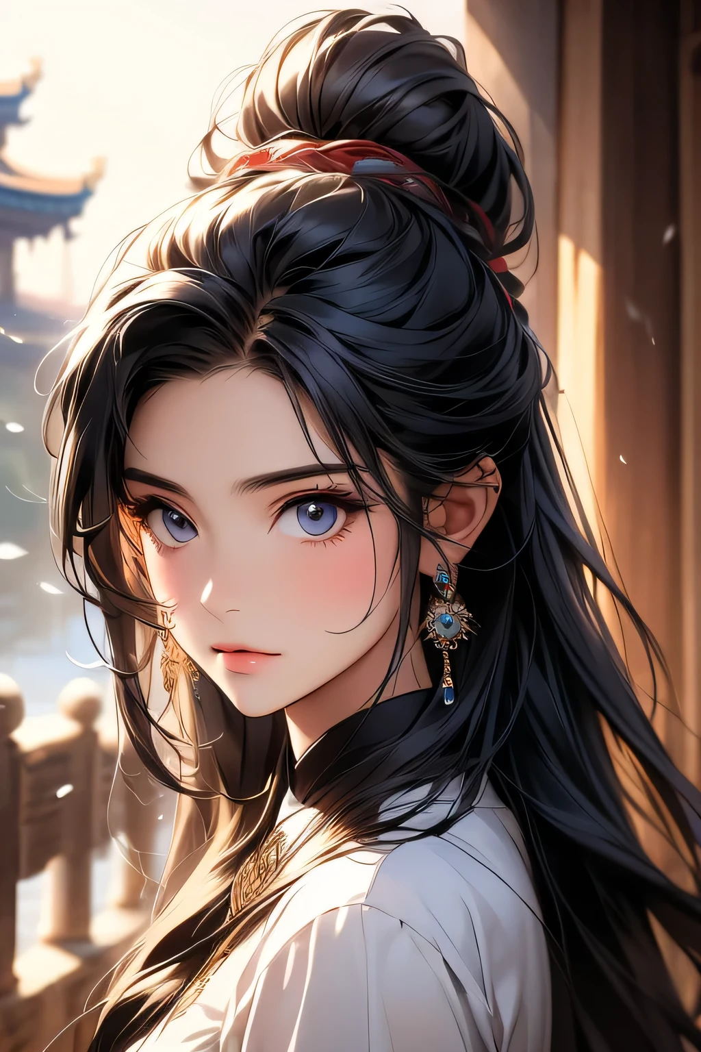 black hair, One girl, Beautiful Face, Beautiful Eyes,length_hair, alone, jewelry, ancient art, Chinese, break, Washile,Washile,Washile,Washile,Washile,Washile,Washile,Washile,Washile,Washile,Washile,Washile,Washile,Washile,Washile, Washile,Washile,Washile,Washil, (Upper body portrait)