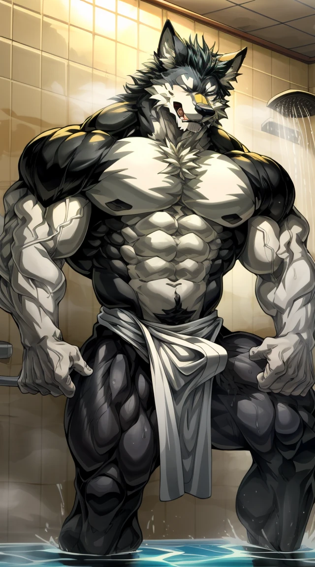(Let the audience see perfect abdominal muscles),(Multi-pack abs),Sitting,Huge feet,Dirty shower room,Water submerges the calves,Steam swirls around strong limbs,(The towel covers the private parts),lift one leg,Hot water pours down from the silver fur, A lone wolf leans on the tiles of a spacious shower room. eyes closed, as the water flows down the curve of the muscular throat,Tilt head back into spray, Beads on a heaving chest and rushes lower. His body arched in abandonment, As the water trembles over sensitive flesh,A weak growl came from behind the exposed fangs.. Easy masterpiece, dramatic lighting, soft light, Very detailed,The towel covers the crotch,The strongest,The strongest,The strongest,The strongest,The strongest,The strongest,The strongest,The strongest,The strongest,The strongest,The strongest,The strongest,The strongest,The strongest,The strongest,The strongest,The strongest,The strongest,The strongest,The strongest,The strongest,very tall,very tall,very tall,very tall,very tall,very tall,very tall,very tall,very tall,very tall,very tall,very tall,very tall,very tall,very tall,very tall,very tall,very tall,very tall,very tall,very tall,very tall,very tall,very tall,very tall,The strongest,The strongest,The strongest,The strongest,The strongest,The strongest,The strongest,The strongest,The strongest,The strongest,The strongest,The strongest,The strongest,The strongest,The strongest,The strongest,The strongest,The strongest,The strongest,The strongest,The strongest,very tall,very tall,very tall,very tall,very tall,,(Multi-pack abs),(Multi-pack abs),(Multi-pack abs),(Mul tall,very tall,very tall,very tall,very tall,very tall,very tall,very tall,very tall,very tall,very tall,very tall,very tall,very tall,The strongest,The strongest,The strongest,The strongest,The strongest,The strongest,The strongest,The strongest,The strongest,The strongest,The strongest,The strongest,The strongest,The strongest,The strongest,The strongest,The strongest,The strongest,