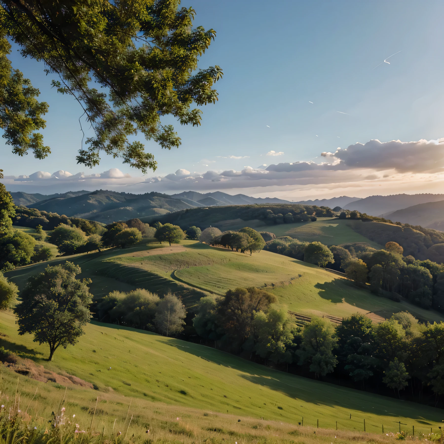 Nature rolling hills