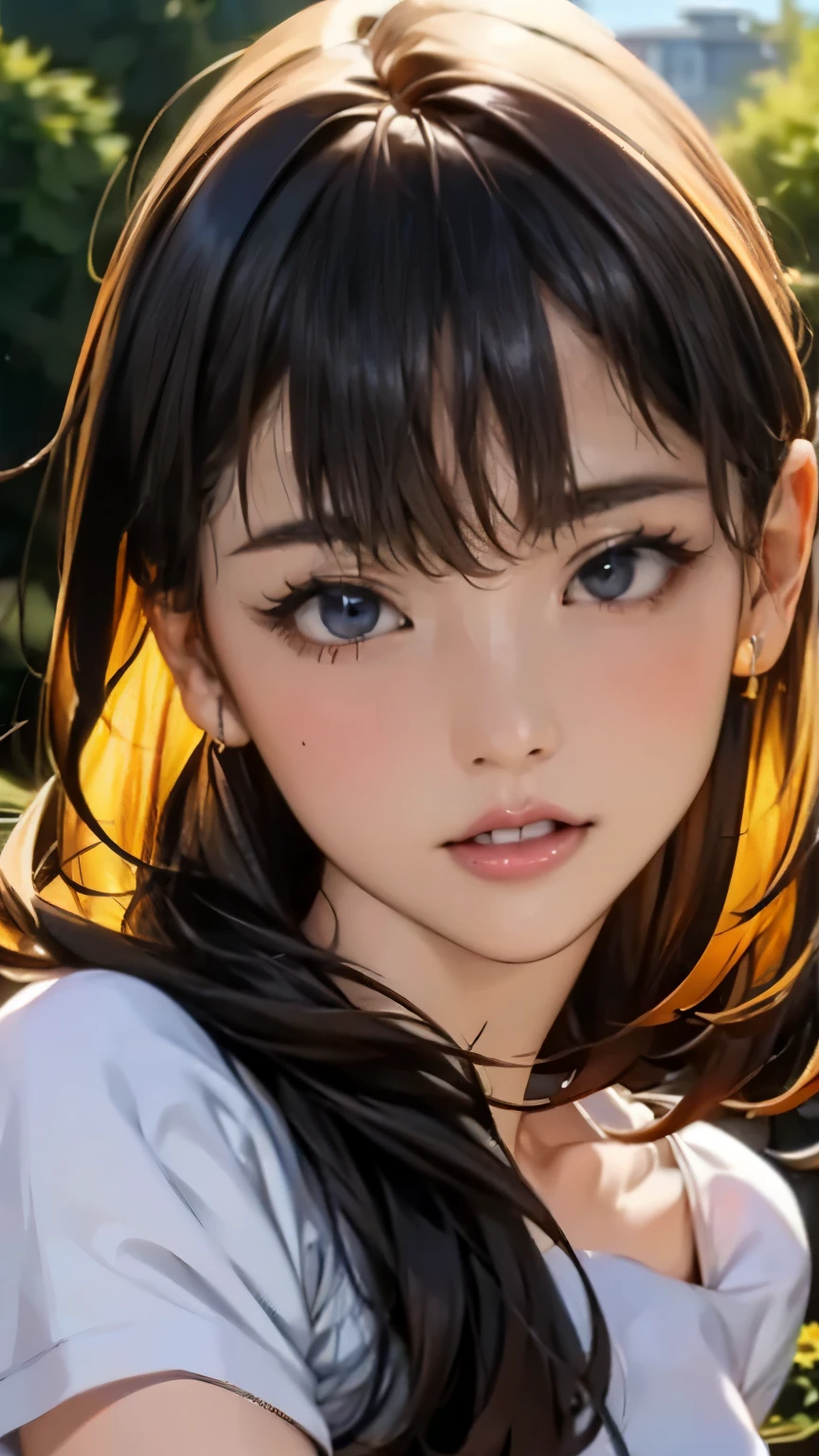 (highest quality、8k、32k、masterpiece)、(Realistic)、(Realistic:1.2)、(High resolution)、Very detailed、Very beautiful face and eyes、1 female、Tight waist、Delicate body、(highest quality、Attention to detail、Rich skin detail)、(highest quality、8k、Oil paint:1.2)、Very detailed、(Realistic、Realistic:1.37)、Bright colors