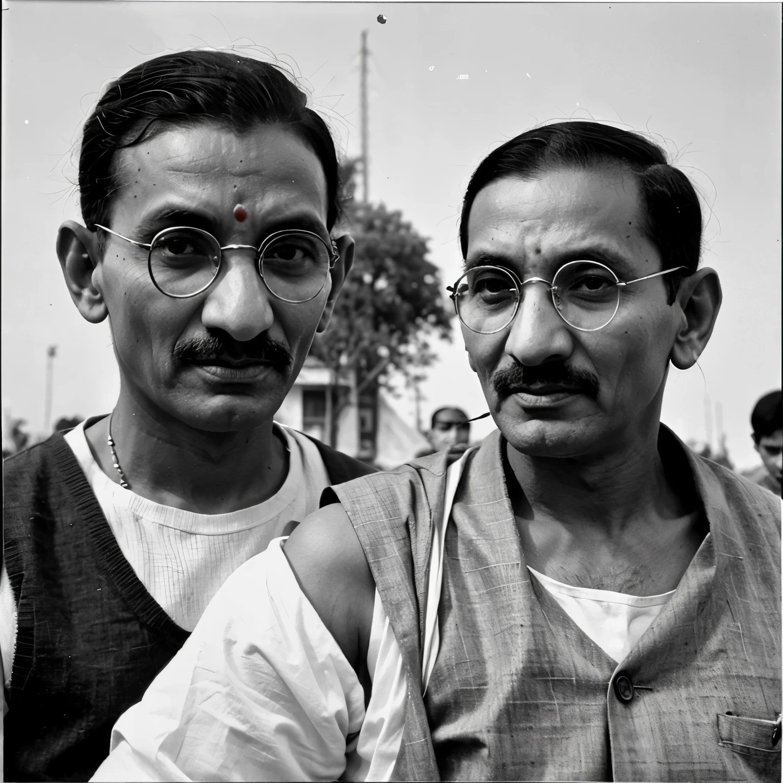 Mahatma Gandhi with nathuram godse 