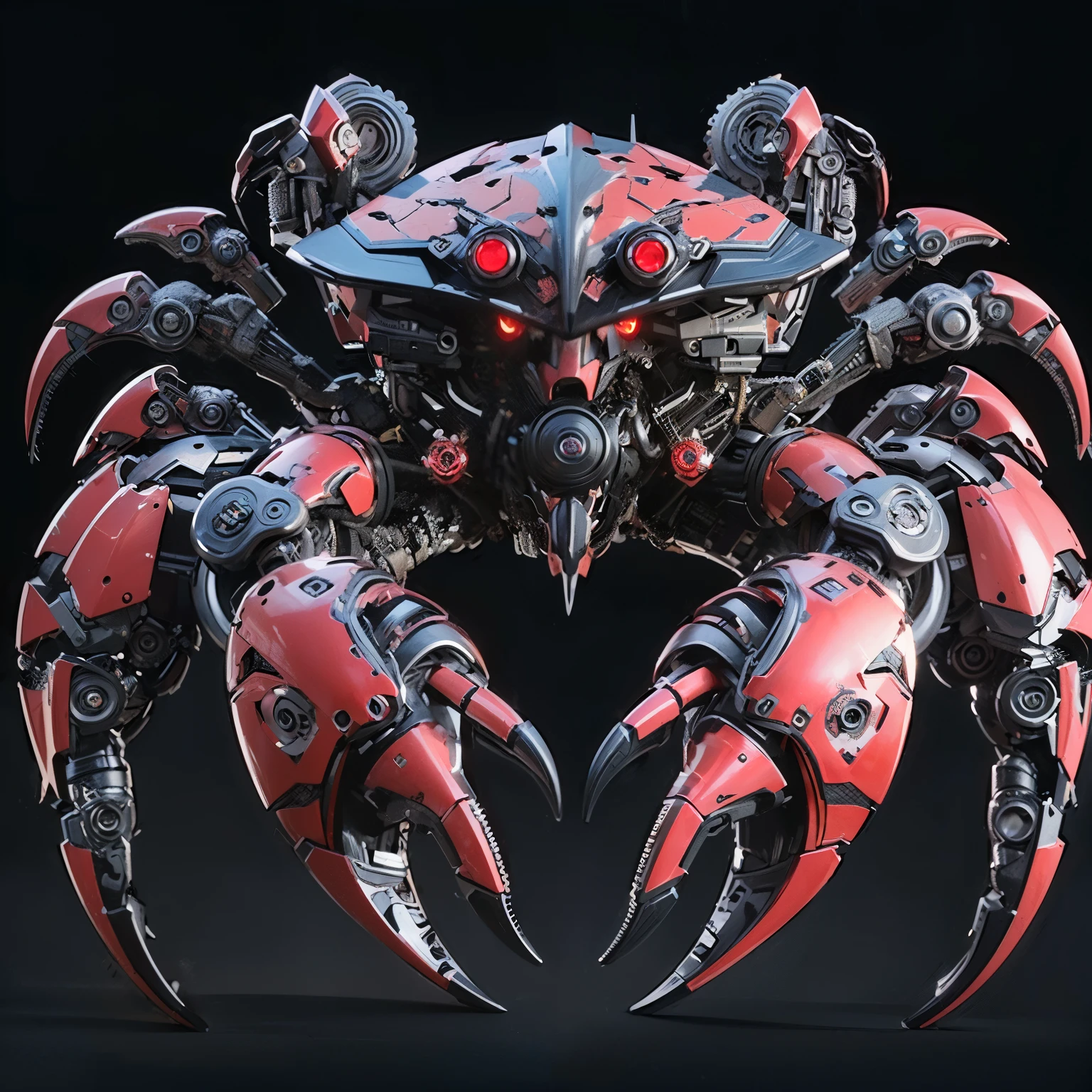 (masterpiece, best quality:1.2), (8k uhd, 16k, 32k, ultra high res), (photorealistic:1.37), (RAW photo), ultimate-realistic, ultimate-realistic details, ultimate-realistic texture, ultimate-intricate details, ultimate-realistic lighting, ultimate-realistic shadow, Scorpion-shaped robot, ultimately intricate details, lighting to highlight the machine