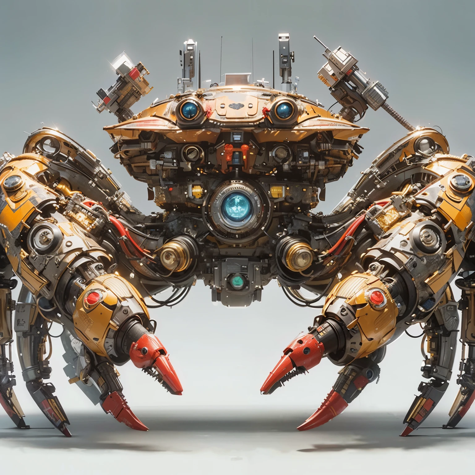 (masterpiece, best quality:1.2), (8k uhd, 16k, 32k, ultra high res), (photorealistic:1.37), (RAW photo), ultimate-realistic, ultimate-realistic details, ultimate-realistic texture, ultimate-intricate details, ultimate-realistic lighting, ultimate-realistic shadow, Scorpion-shaped robot, ultimately intricate details, lighting to highlight the machine