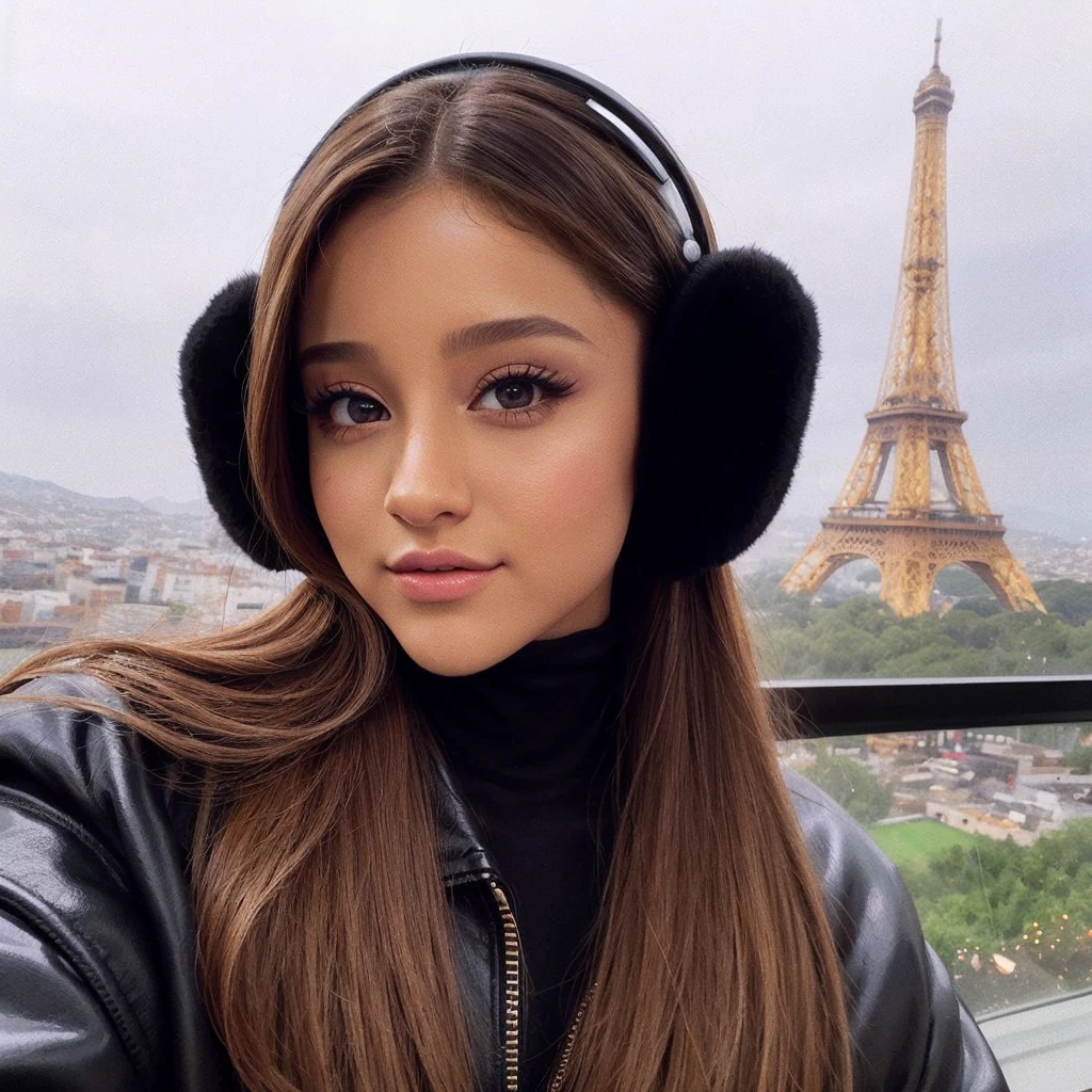 um close up de uma mulher com cabelos longos usando um vestido preto, Retrato de Ariana Grande, Ariana Grande, cabelo em rabo de cavalo baixo liso, Nice poarch, Ariana Grande Fotografia, ariana grande as a sith, Cl, Ariana Grande em Star Wars, Pintura de Ariana Grande, inspired by Gina Pellón, pintura de retrato de ariana grande, Foto do perfil, suave em _ O pano de fundo, 8k, mais alta qualidade 