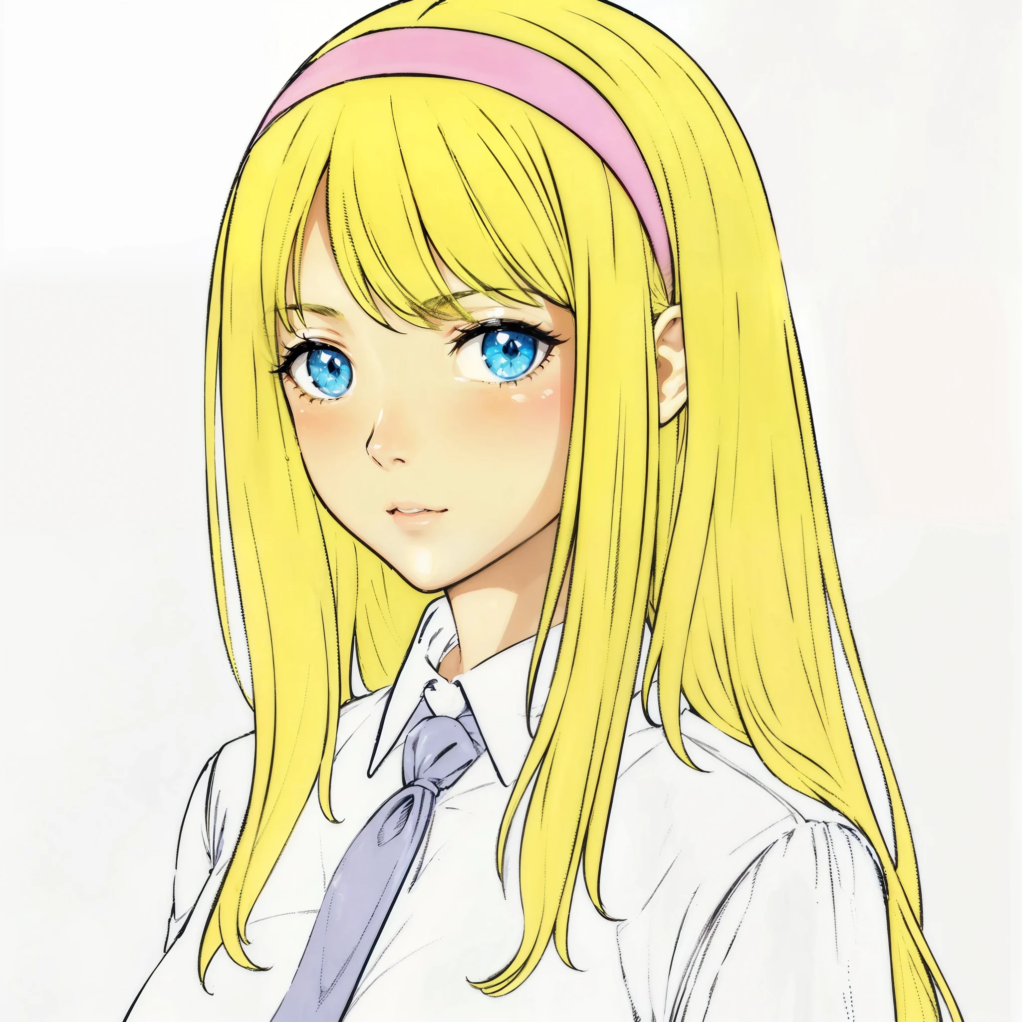 (best quality,4k,8k,highres,masterpiece:1.2),ultra-detailed,(realistic,photorealistic,photo-realistic:1.37),portraits,anime,girl with vibrant blue eyes and long flowing blonde hair,(studio lighting,soft shadows),(colorful, vibrant, and saturated:1.1) color palette,anime girl styled with a tie, (sharp focus:1.1), (fine details:1.1),(crisp and clear:1.1),background with a beautiful garden setting and cherry blossom trees in full bloom,anime girl with a cheerful expression, in a dynamic pose with her hair flowing,holding a book and smiling brightly,sparkles of magic trailing from her fingertips,her outfit adorned with cute accessories and a stylish tie matching her hair color,meticulously drawn eyes with beautiful long lashes,soft rosy lips,delicate facial features and flawless complexion,exquisite attention to shading and highlights,adding depth and dimension to her face and hair,tie decorated with intricate patterns and contrasting colors,emphasizing her elegant and fashionable style,subtle hints of sunlight illuminating her face and hair,creating a warm and inviting atmosphere,a sense of whimsy and playfulness captured in her expression and movement,conveying her vibrant personality and lively spirit.